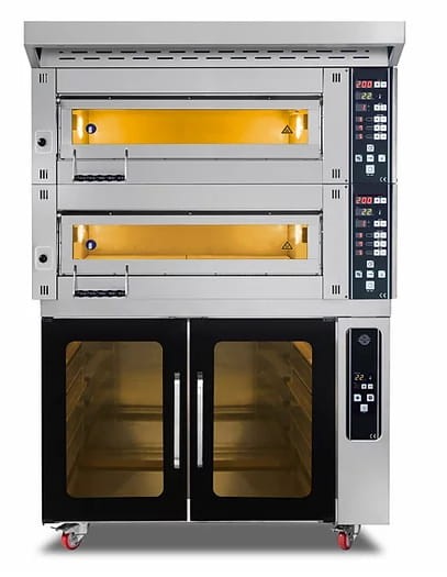 Piec piekarniczy modułowy 2-komorowy, elektryczny, 18 kW, 400V, 1260x1020x1850