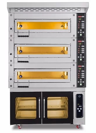 Piec piekarniczy modułowy 3-komorowy, elektryczny, 25,5 kW, 400V, 1260x1020x2050