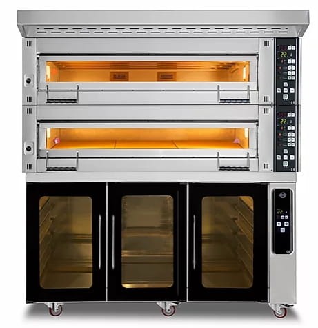 Piec piekarniczy modułowy 2-komorowy, elektryczny, 24 kW, 400V, 1660x1020x1850