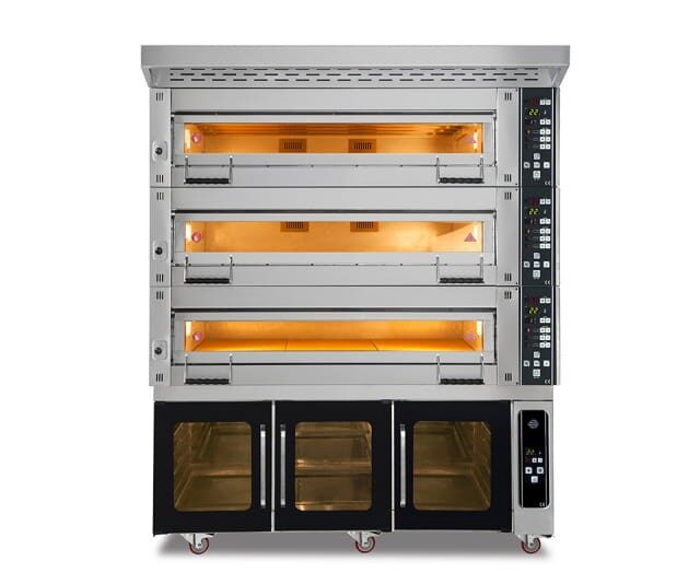 Piec piekarniczy modułowy 3-komorowy, elektryczny, 34,5 kW, 400V, 1660x1020x2050