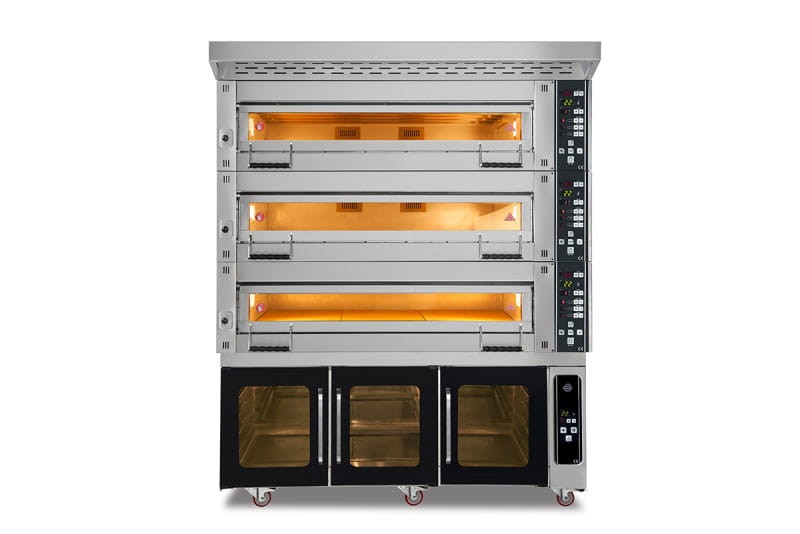 Piec piekarniczy modułowy 3-komorowy, elektryczny, 34,5 kW, 400V, 1660x1020x2050