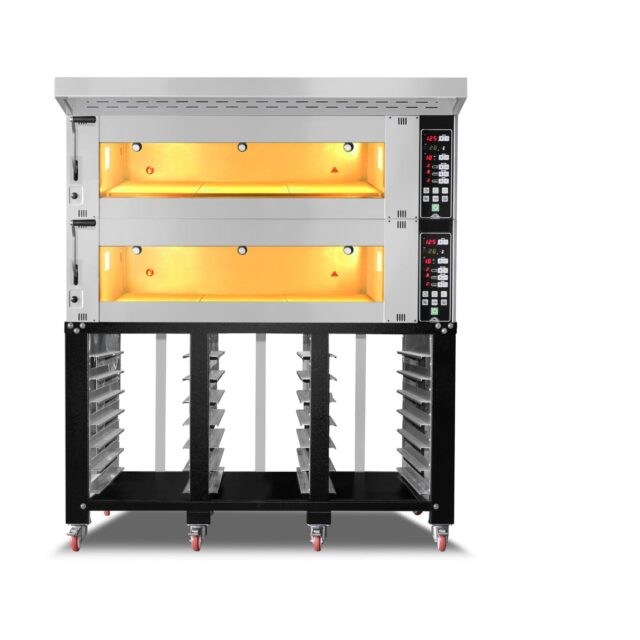 Piec piekarniczy modułowy 2-komorowy, elektryczny, 24,4 kW, 400V, 1660x1400x1930
