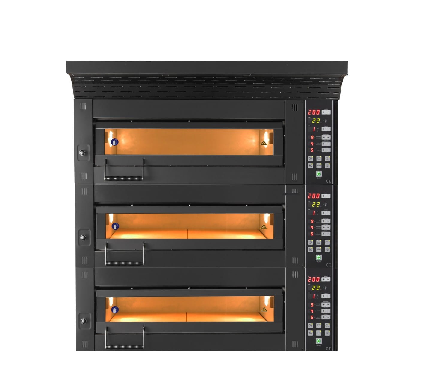 Piec piekarniczy modułowy 3-komorowy, elektryczny, 25,5 kW, 400V, 1260x1020x2050 - obrazek 2