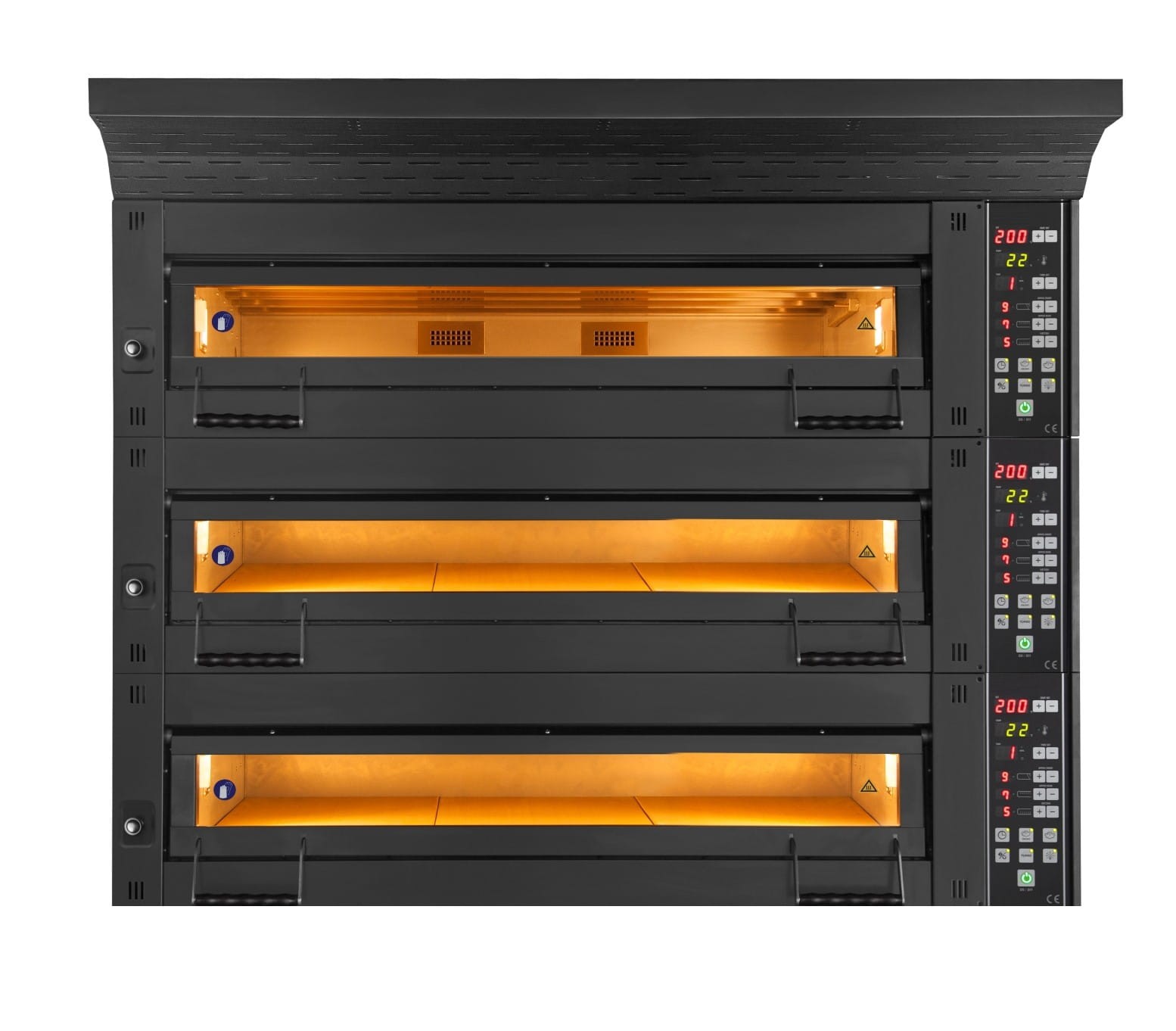 Piec piekarniczy modułowy 3-komorowy, elektryczny, 34,5 kW, 400V, 1660x1020x2050 - obrazek 2