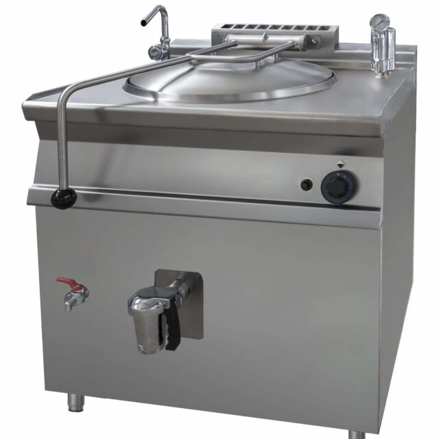 Kocioł warzelny elektryczny z grzaniem pośrednim, 12 kW, 80 l, 400V, 800x700x900 mm