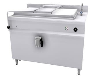 Kocioł warzelny parowy z grzaniem pośrednim, 300 l, zużycie pary ~90 kg/h, 1350x900x900 mm