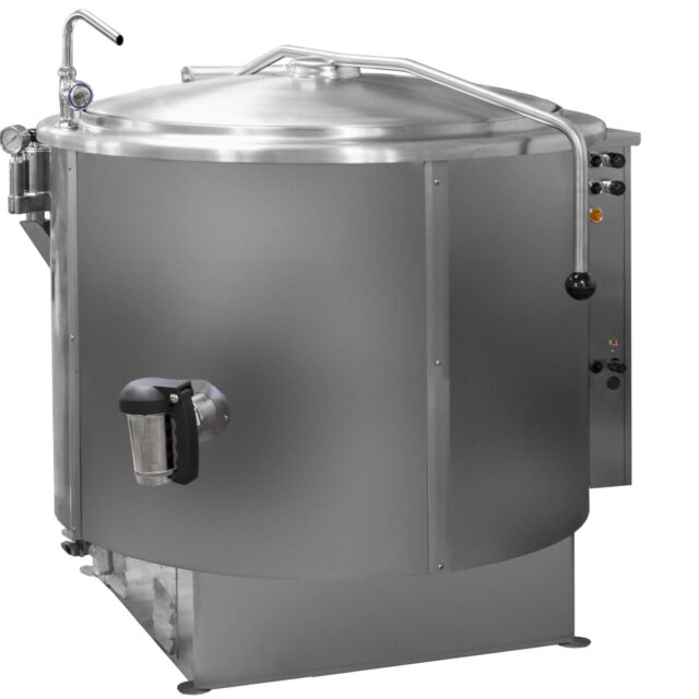 Kocioł warzelny gazowy z grzaniem pośrednim, opcja mieszadła, 31,5 kW, 200 l, 1070x1140x900 mm
