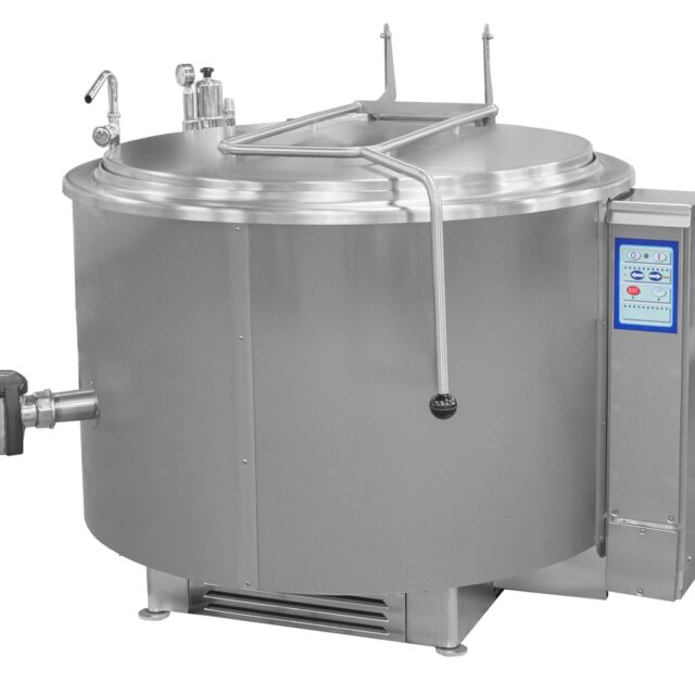 Kocioł warzelny gazowy z grzaniem pośrednim, opcja mieszadła, 48 kW, 500 l, 1320x1330x1180 mm