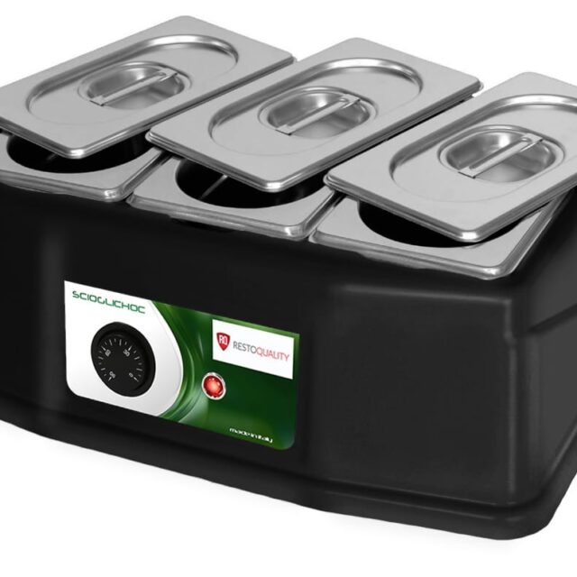 Podgrzewacz do czekolady, 3x0,8 l, 0,09 kW, 230V, 385x265x135 mm