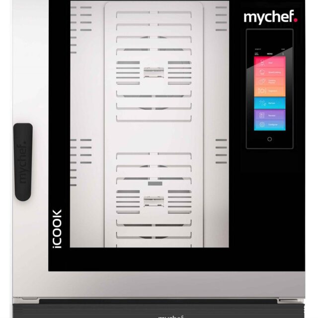 Piec konwekcyjno-parowy elektryczny, automatyczny system myjący, 10xGN2/1, 27,9 kW, 400 V, Mychef iCook 102E