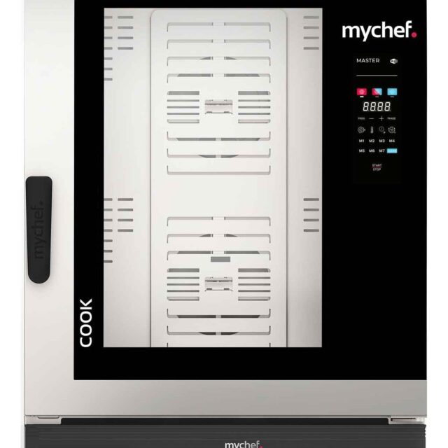 Piec konwekcyjno-parowy gazowy, automatyczny system myjący, 10xGN1/1, 20 kW, 230 V, Mychef COOK MASTER 101G
