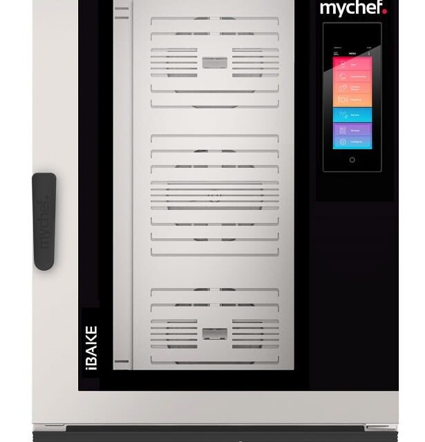 Piec konwekcyjno-parowy elektryczny, piekarniczo-cukierniczy, automatyczny system myjący, 10x600x400, 18,9 kW, 400 V, Mychef iBake 10E