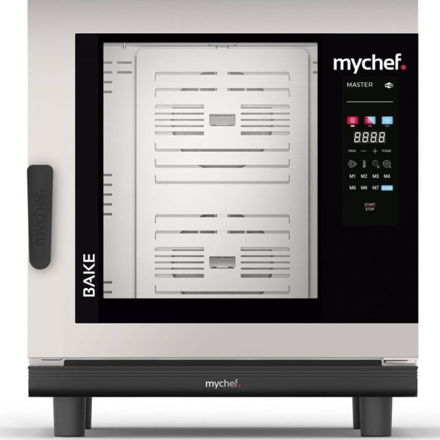 Piec konwekcyjno-parowy elektryczny, piekarniczo-cukierniczy, automatyczny system myjący, 6x600x400, 12,6 kW, 400 V, Mychef BAKE MASTER 6E