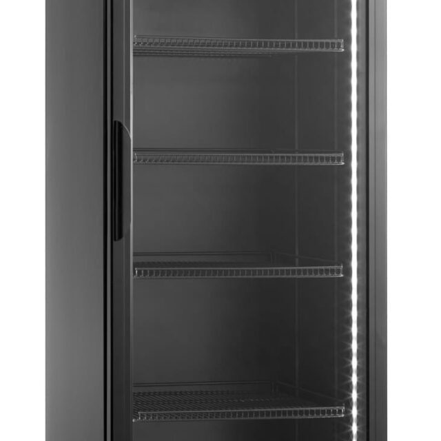 Szafa chłodnicza przeszklona SD420BE, 386 l, czarna (RQ419-BLACK)