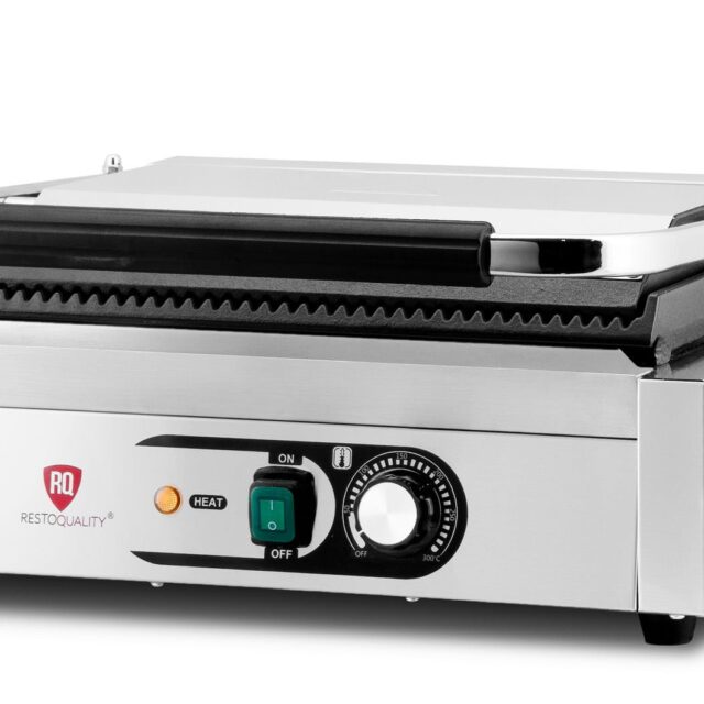 Kontakt grill pojedynczy, ryflowany, Resto Quality, 2,2 kW