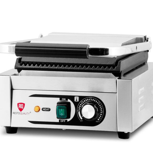 Kontakt grill pojedynczy, ryflowany, Resto Quality, 1,8 kW