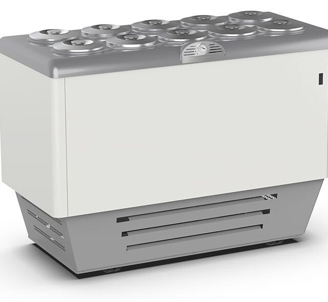 Dystrybutor do lodów, 10+10 tub, 1435x713x1030 mm