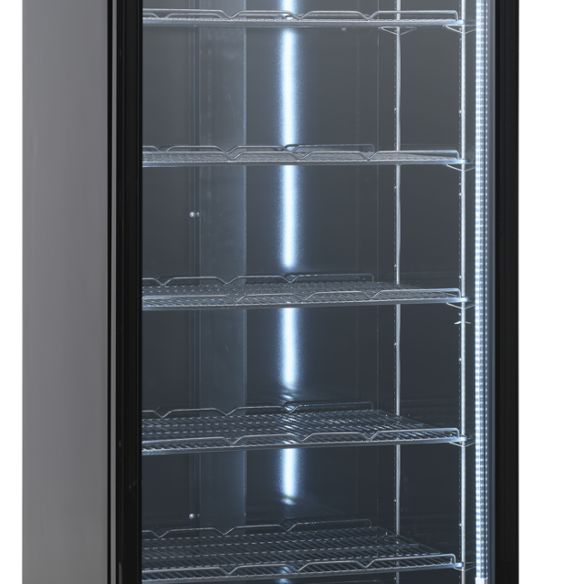 Szafa chłodnicza przeszklona DC614BB, 614 l, 755x727x2003 mm