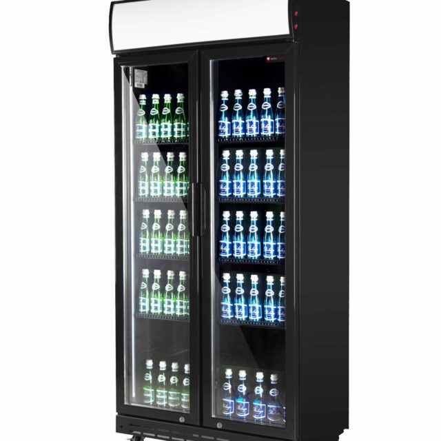 SZAFA CHŁODNICZA PRZESZKLONA RQ880H-BLACK, 590 L, (SD881HE)