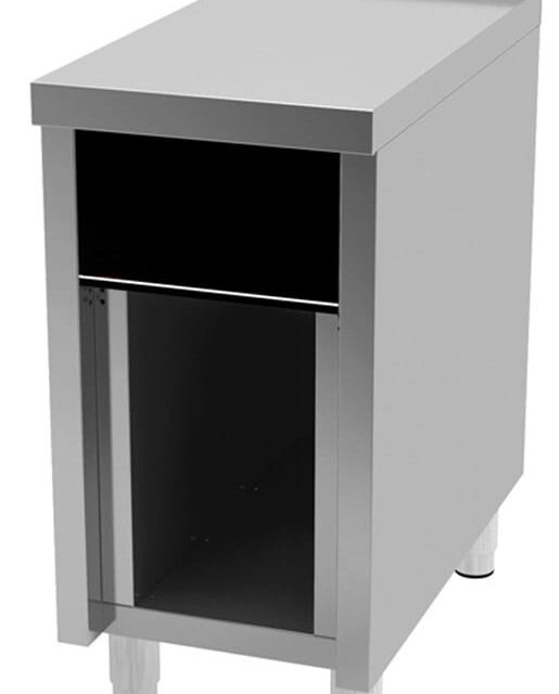 Stanowisko neutralne, z podstawą otwartą, 400x750x865 mm, linia 750