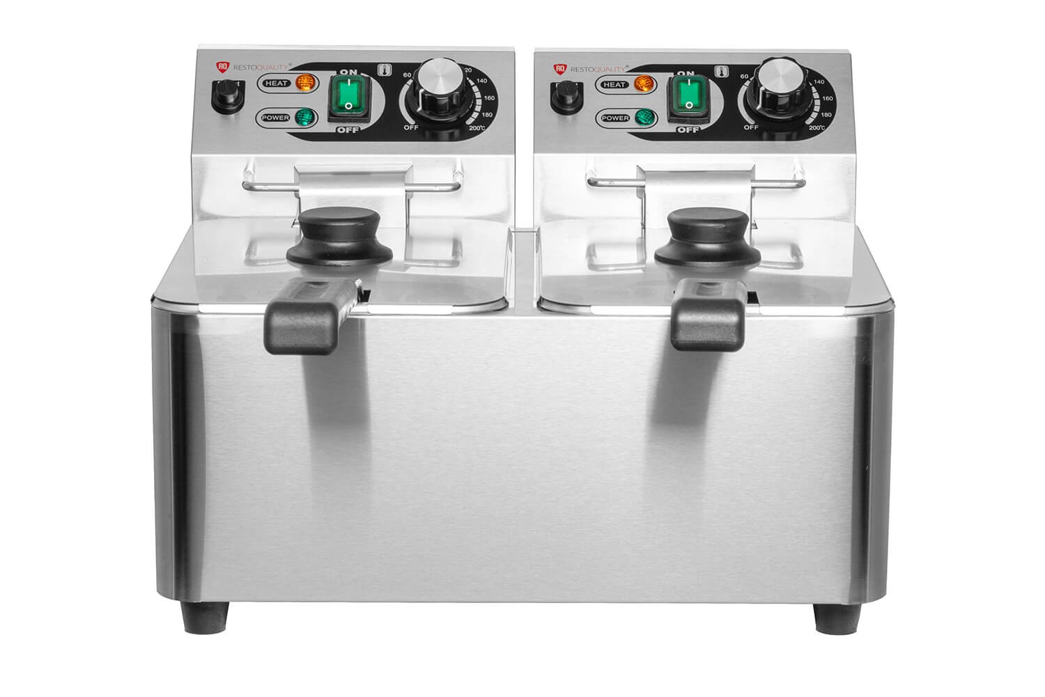 Frytownica elektryczna RQF4L2, podwójna, 2x 4 l, 2x 2,5 kW