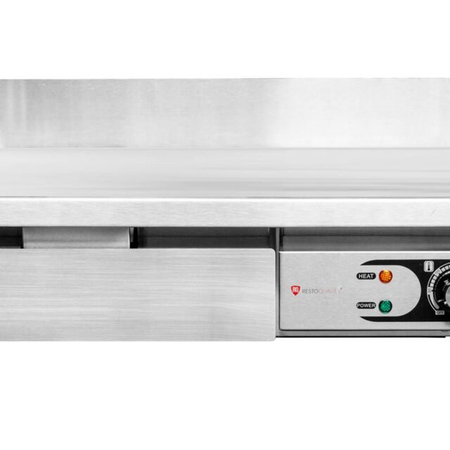 Płyta grillowa elektryczna, gładka, nastawna, 3 kW, 550x430x250 mm