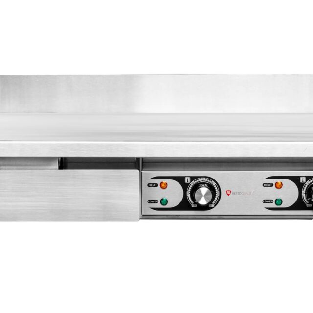Płyta grillowa elektryczna, gładka, nastawna, 2,2 + 2,2 kW, 730x440x250 mm