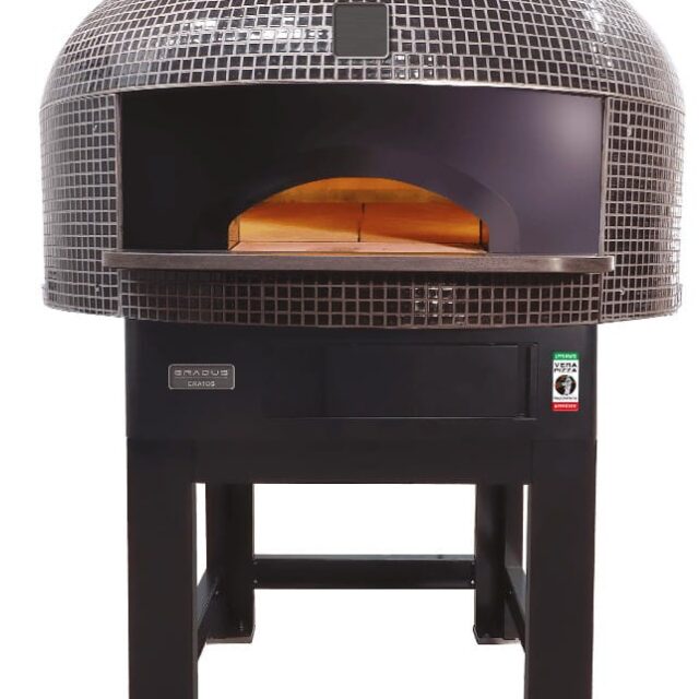 Piec do pizzy neapolitańskiej CRATOS 9 Mosaico, elektryczny, 9xØ30 cm, 2x400x600 mm, 15,25 kW, 1600x1635x1490 mm