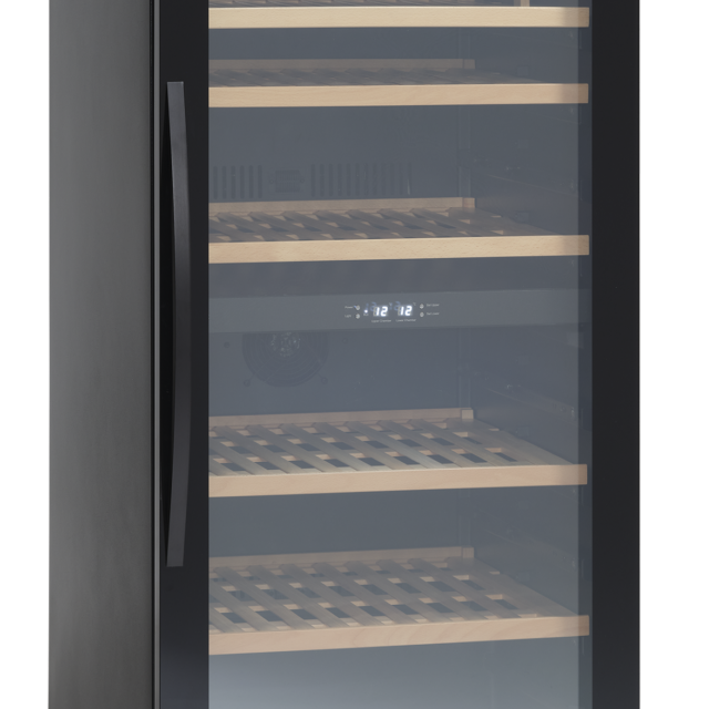 Winiarka, chłodziarka do wina, dwustrefowa, 345 l, na 90 butelek, 595x680x1392 mm
