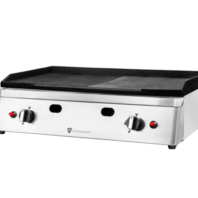 Płyta grillowa gazowa, ryflowano/gładka, 6,4kW