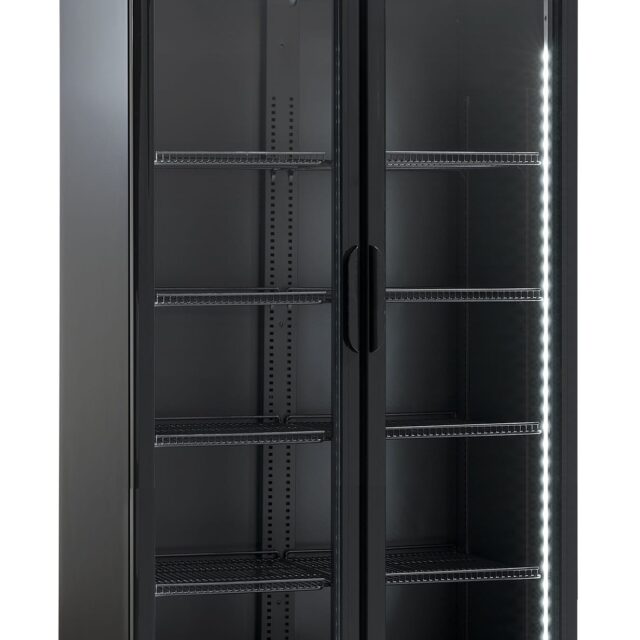 Szafa chłodnicza przeszklona SD881BHE, 2-drzwiowa, drzwi skrzydłowe, 569 l