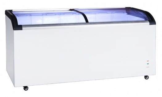 Zamrażarka skrzyniowa przeszklona XS420Q, 420 l, 1270x680x850 mm