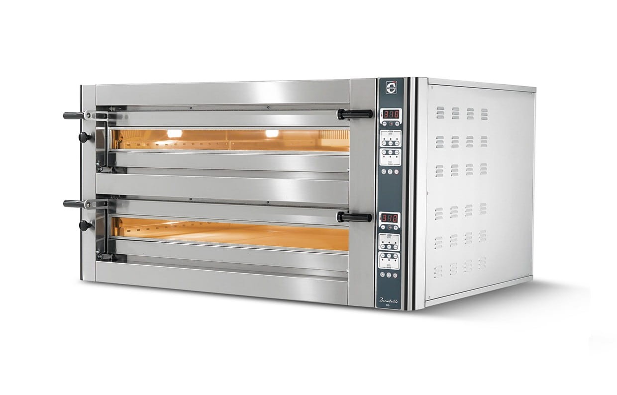 Piec do pizzy elektryczny Cuppone Donatello, dwukomorowy, panel cyfrowy, 6+6x36 (DN635/2 CD) - obrazek 3