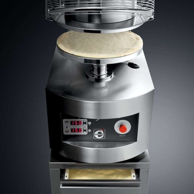 Prasa do ciasta do pizzy Cuppone Pizzaform, Ø30-34 cm, 400 placków/h, 4,2 kW