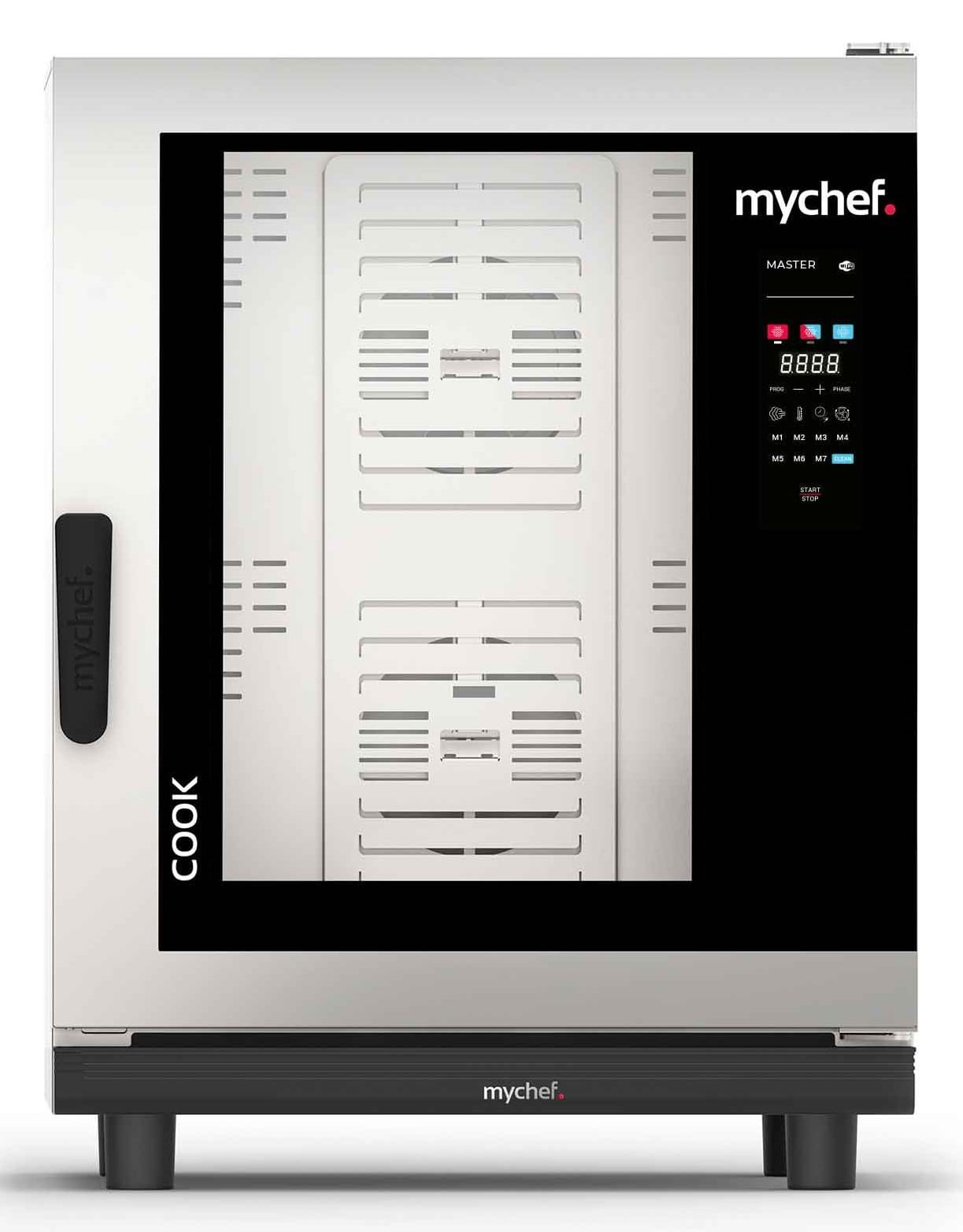 Piec konwekcyjno-parowy elektryczny, automatyczny system myjący, 10xGN1/1, 18,6 kW, 400 V, Mychef COOK MASTER 101E TSC, System TSC - najwyższa stabilność temperatury