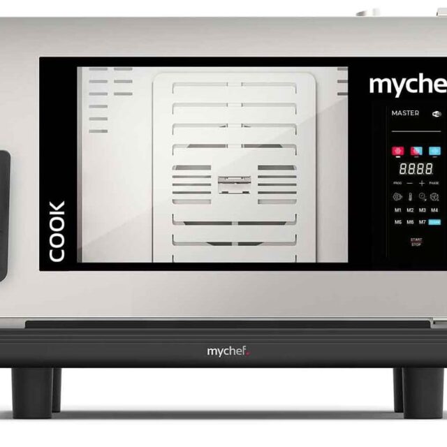 Piec konwekcyjno-parowy elektryczny, automatyczny system myjący, 4xGN1/1, 6,3 kW, 400 V, Mychef COOK MASTER 041E TSC, System TSC - najwyższa stabilność temperatury