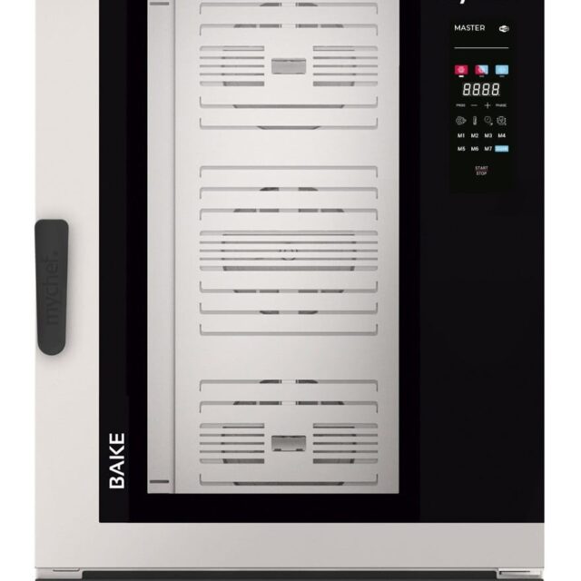 Piec konwekcyjno-parowy elektryczny, piekarniczo-cukierniczy, automatyczny system myjący, 10x600x400, 18,9 kW, 400 V, Mychef BAKE MASTER 10E  TSC, System TSC - najwyższa stabilność temperatury