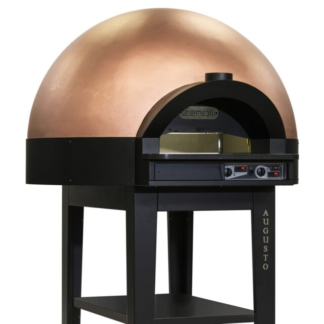 Piec do pizzy neapolitańskiej, Piec obrotowy do pizzy, gazowy, elektroniczny panel sterowania, 12x30cm, 500 °C