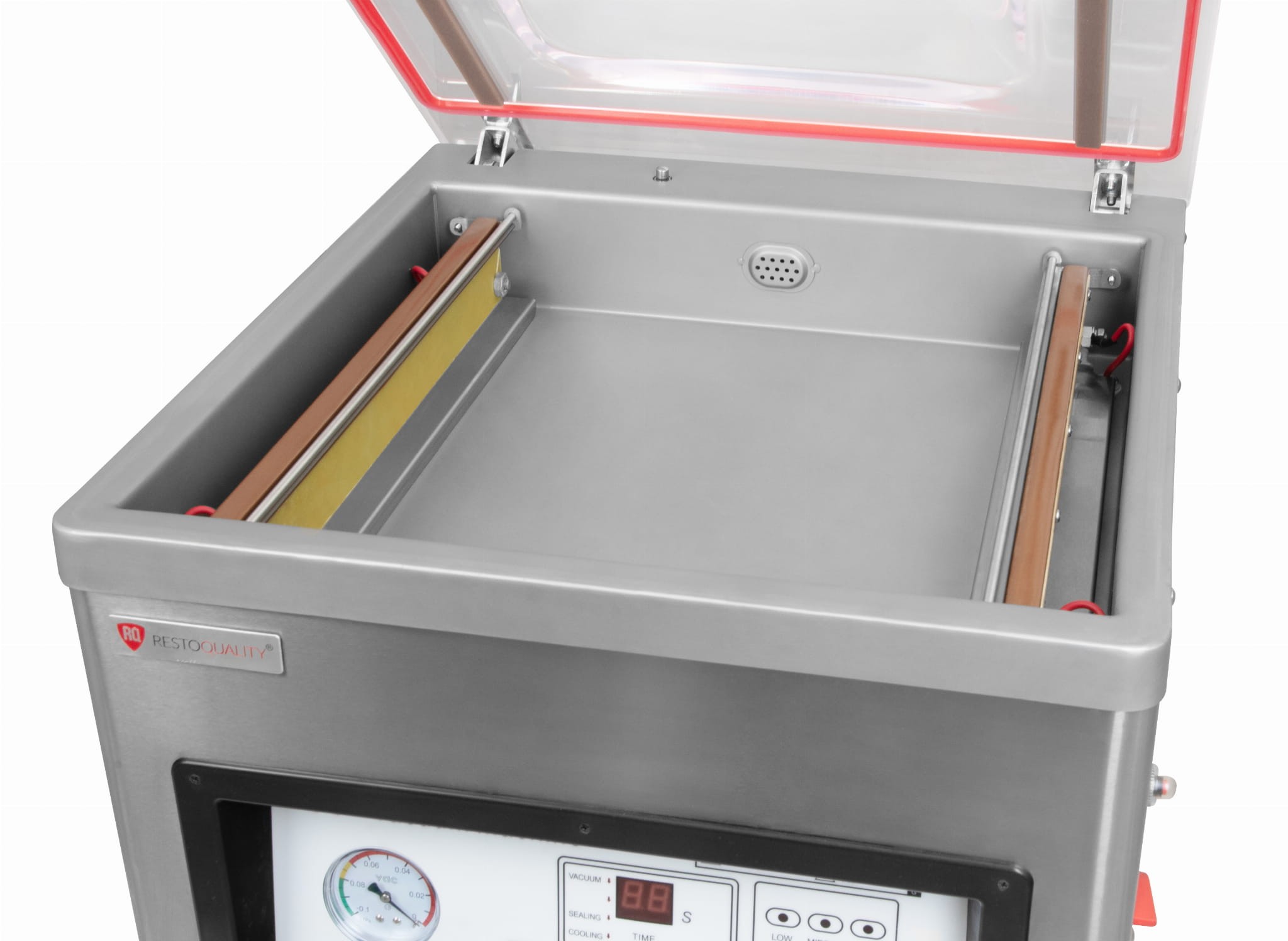 Pakowarka próżniowa komorowa, listwa 390+390 mm, pompa 20 m³/h, 1,5 kW, 485x530x500 mm - obrazek 3