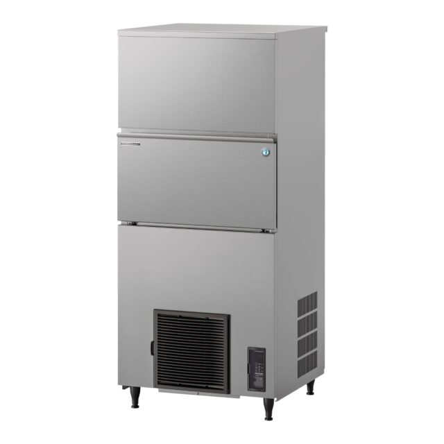 Kostkarka do lodu Hoshizaki IM-240PE-U, 210 kg/24h, chłodzona powietrzem, sanityzacja UVC, kostka sześcian, 28x28x32 mm