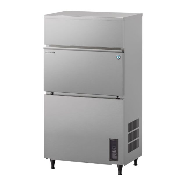 Kostkarka do lodu Hoshizaki IM-13W0PE-E, 116 kg/24h, chłodzona wodą, sanityzacja UVC, pompa spustowa, kostka sześcian, 28x28x32 mm