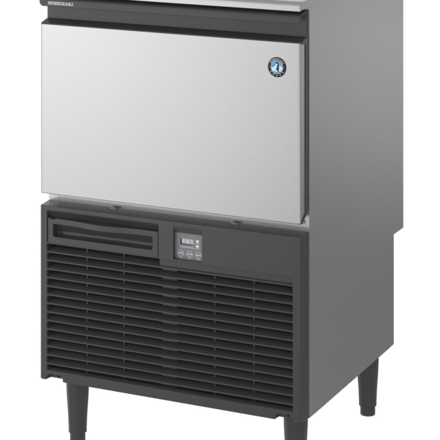 Kostkarka do lodu Hoshizaki KM-60C-HC-W, 60 kg/24h, chłodzona powietrzem, czyszczenie automatyczne, kostka półksiężyc, 38x29x13 mm