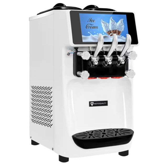 Maszyna do lodów włoskich RQMG32K, automat do lodów soft, 2 smaki + mix, 32l/h