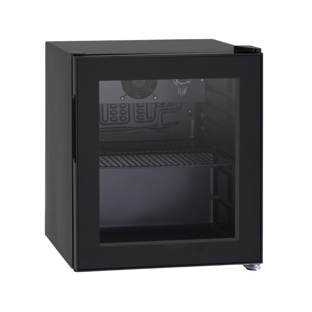Szafa chłodnicza przeszklona DC48BB, czarna, LED, 48l