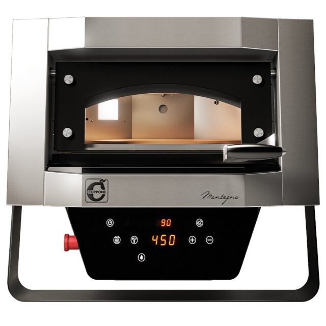Piec do pizzy obrotowy Mantegna, elektryczny, max.500 °C, 1x40cm, 2,8 kW, 670x664x605 mm