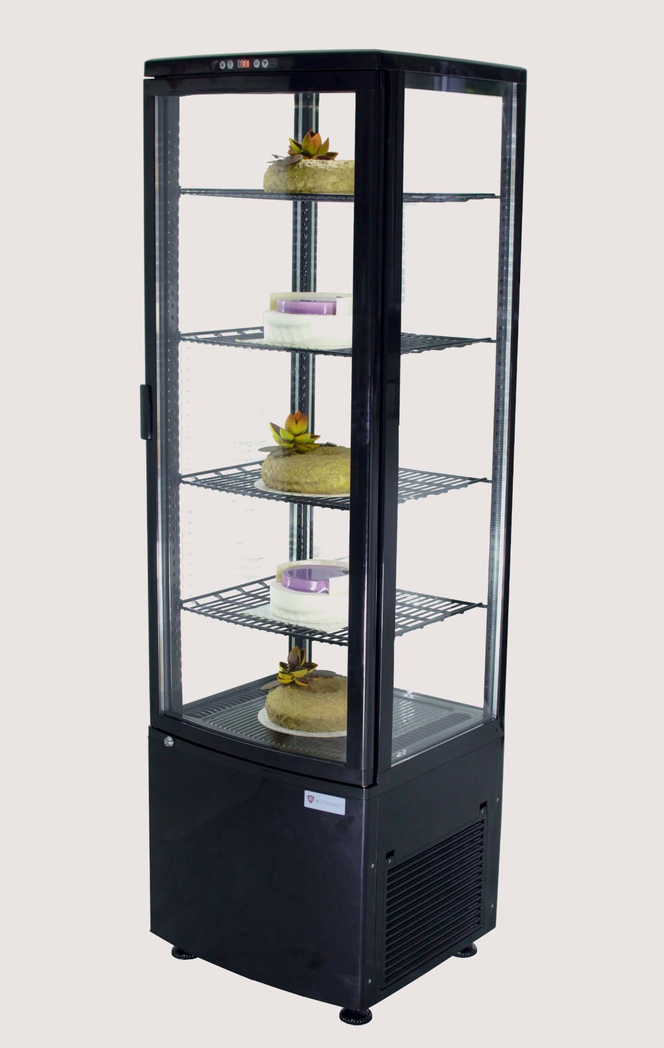 Witryna chłodnicza RTC235BS, cukiernicza, LED, 235l, czarna - obrazek 2