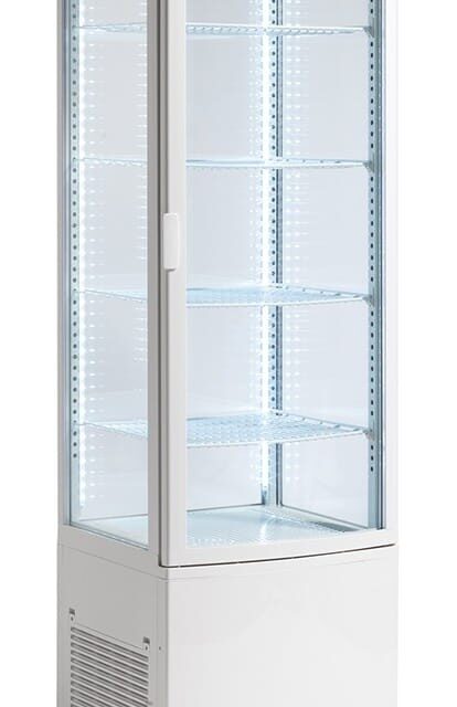 Witryna chłodnicza cukiernicza, LED, 235 l, biała