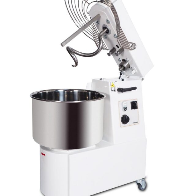 Mikser spiralny RTF 50 TR 2V, podnoszona głowica i niewyjmowana dzieża, 48 l, 2,2 kW