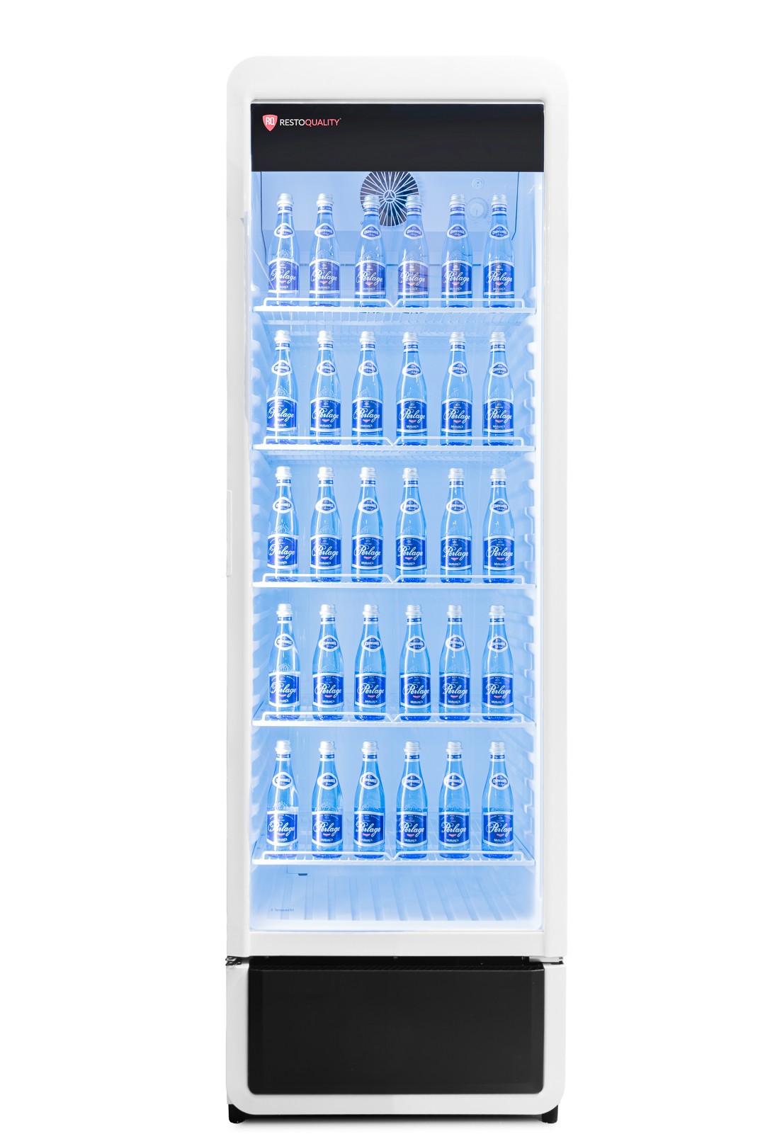 Szafa chłodnicza przeszklona biała RQ380, 595x600x1870 mm, 377 l - obrazek 3