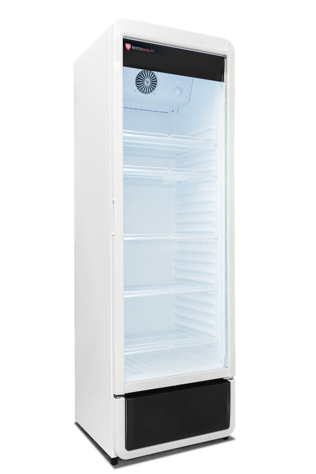 Szafa chłodnicza przeszklona biała RQ380, 595x600x1870 mm, 377 l - obrazek 5
